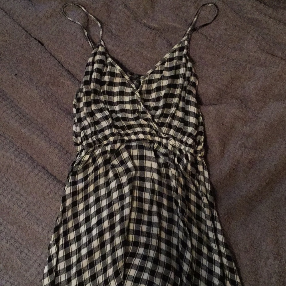 Volcom Black an White Flannel Dress